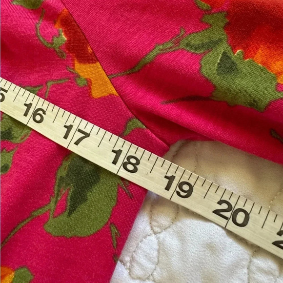 NWT And The Why Pink Floral Off Shoulder Flowy 3/4 Sleeve Blouse Size Small - Picture 9 of 14